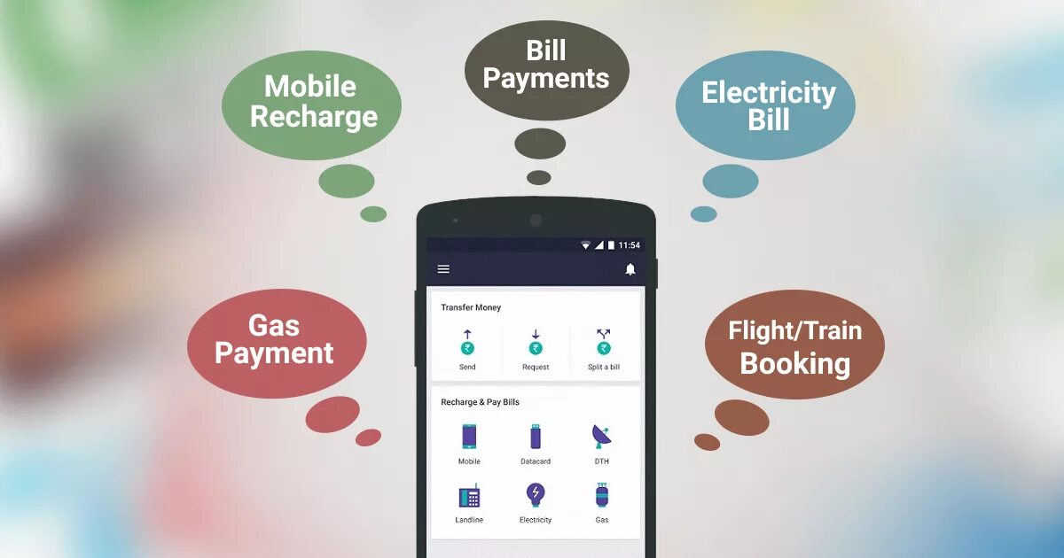 Bill payment. Pay Bills. Mobile Billing. Payment was done