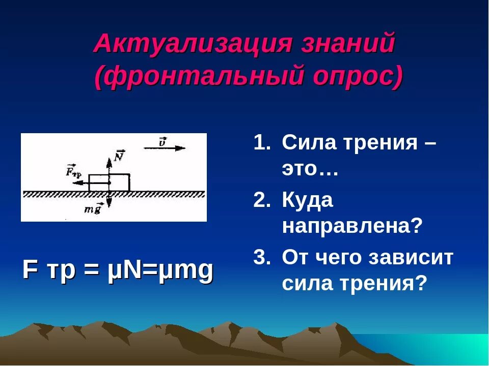 Сила трения формула физика 9 класс. Силы трения скольжения формула формула. Сила трения 9 класс физика. Графическое изображение силы трения. Трение это сила действующая на тело