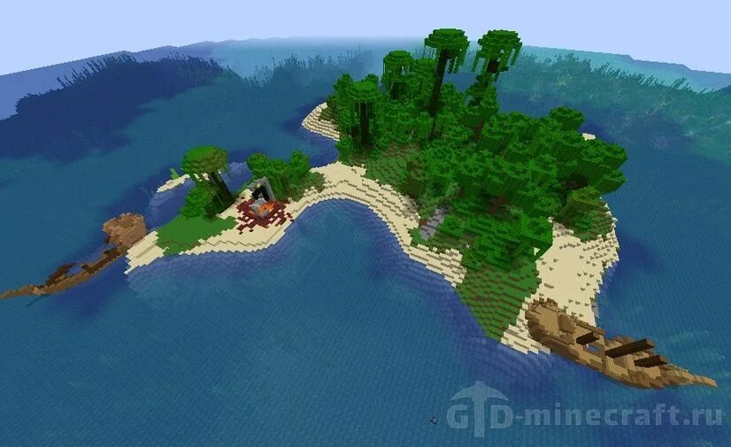 16. Красивые острова в майнкрафте. 1. Dynamic island скриншот. 16.