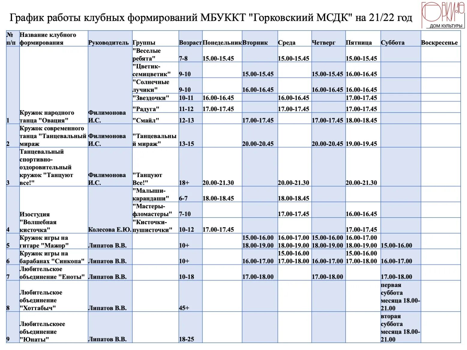 Расписание автобуса 10 нижнее. График клубных формирований. График работы клубных формирований. Положение клубных формирований для сельского дома культуры. Расписание 132 автобуса Улан-Удэ.