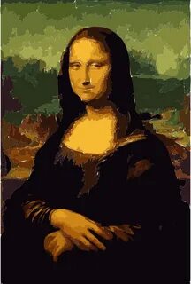 Painted the mona lisa