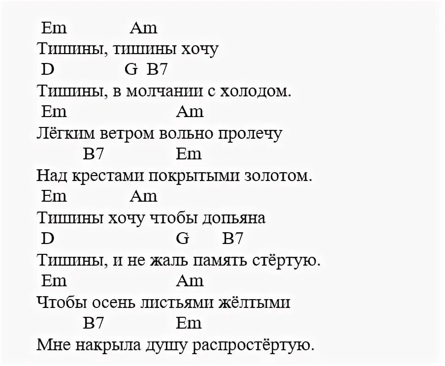 Добро на час аккорды. Песни на гитаре аккорды. Ноты песен для гитары с аккордами. Слова песни тишина. Песня тишина слова песни.