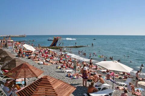 Пляжи адлера фото и отзывы
