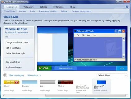 Windows styles