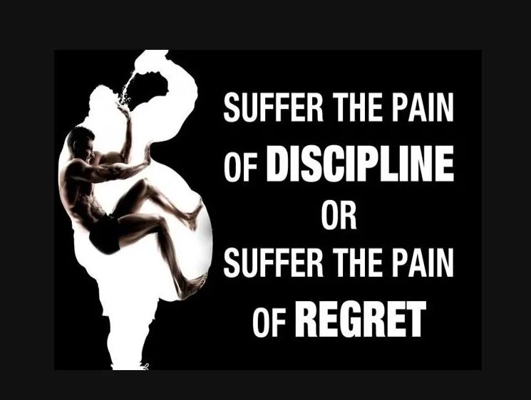 Now come and let s regret it. Pain of discipline or Pain of regret. The Pain of discipline is better than the Pain of regret. Regarding the Pain of others. Suffer from примеры.