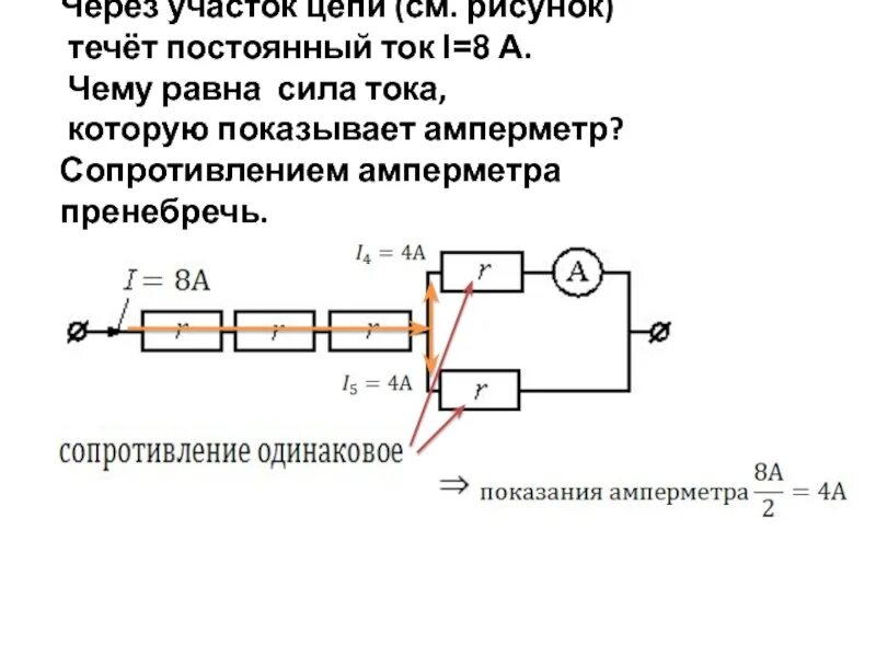 По проводнику идет постоянный электрический ток значение. Через участок цепи идет постоянный ток сила тока 8а какую силу тока. Через участок цепи течет постоянный ток 10. Амперметр для силы постоянного тока. Ток через амперметр.