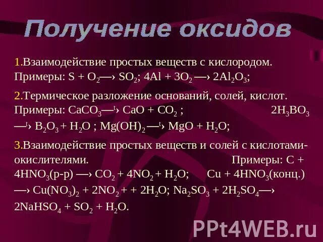 Взаимодействие оксидов. Получение оксидов. Получение оксидов взаимодействие с кислородом примеры. Взаимодействие оксидов с простыми веществами. Реакция получения оксида железа 3