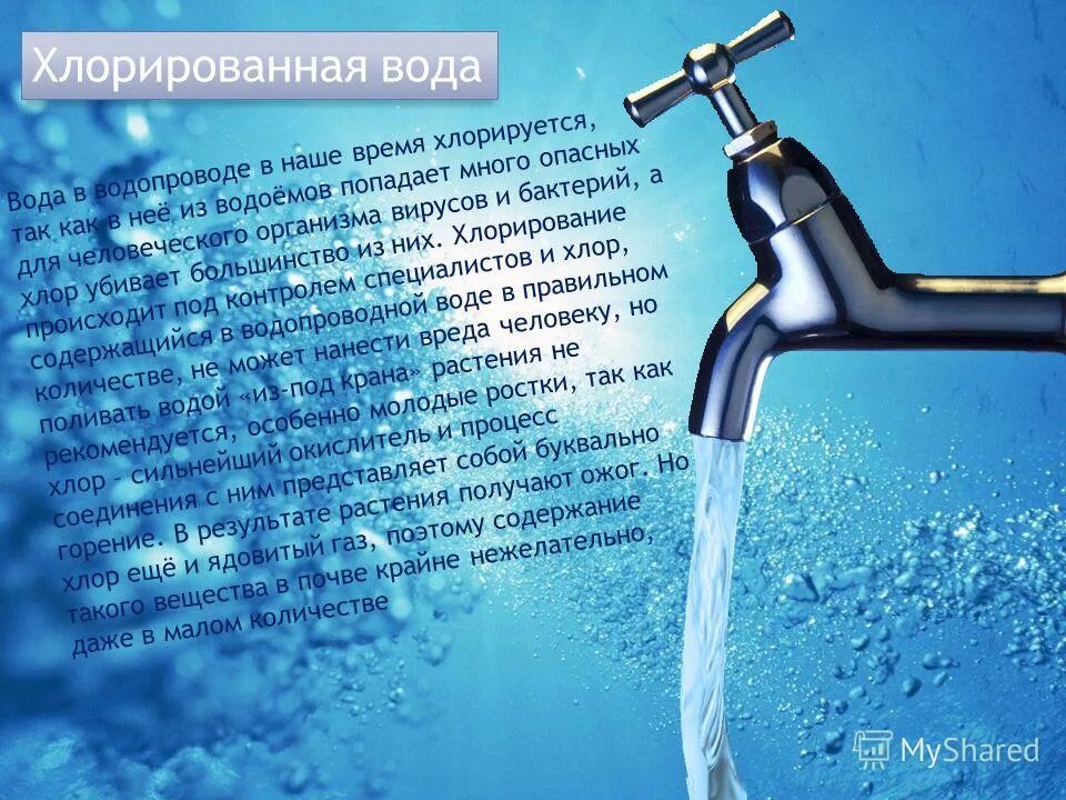 Хлорка из под крана