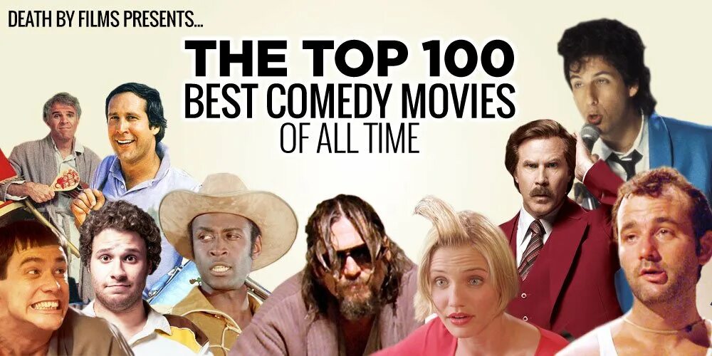 100 movie. Топ 100 комедий. Best comedies.