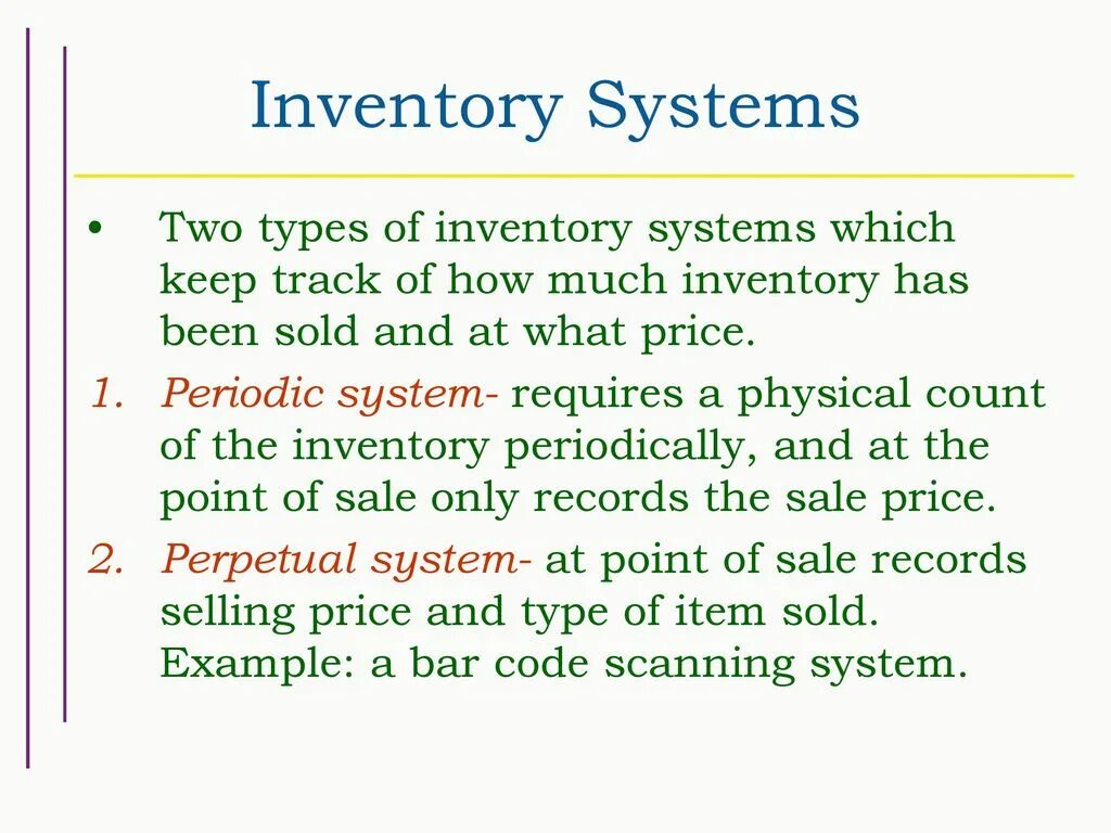 Inventory system