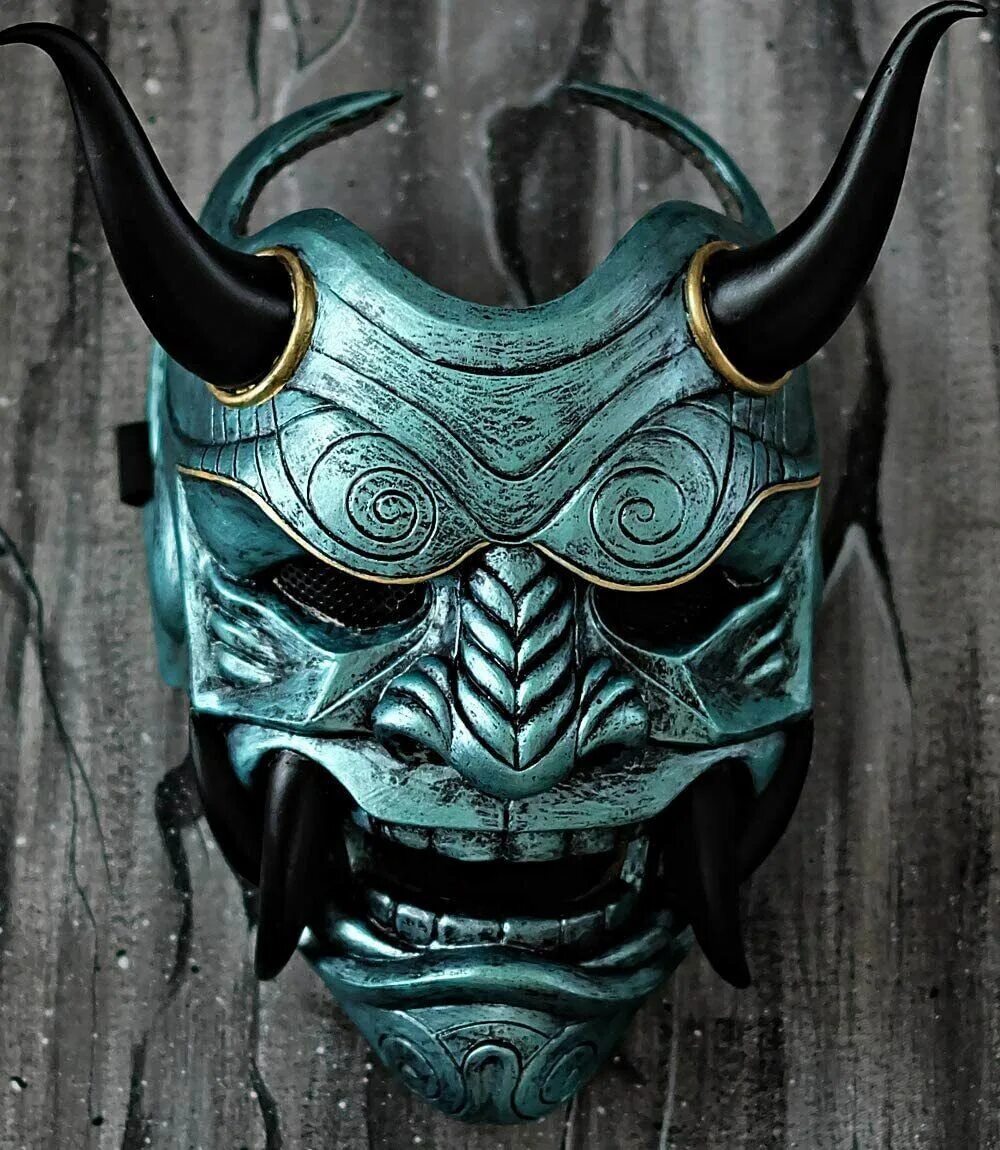 Маска они Самурай. Маска Hannya демон маска. Oni демон Самурай маска. Японская маска Hannya самурая. Маска демона купить