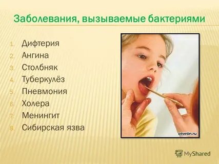 Ангину вызывают бактерии