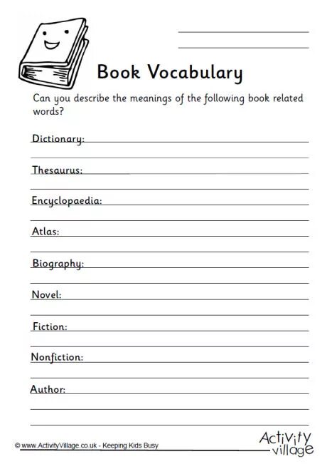 Related vocabulary. Vocabulary book. Book related Vocabulary. Vocabulary to describe a book. Вокабуляр книга.