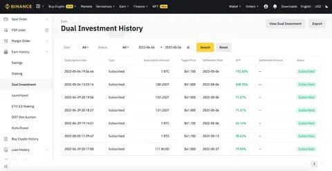 Simple earning on binance