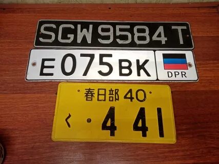 Фото номеров разных стран