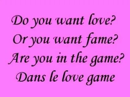 Love games lady