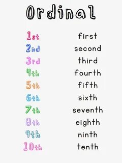 First numbers