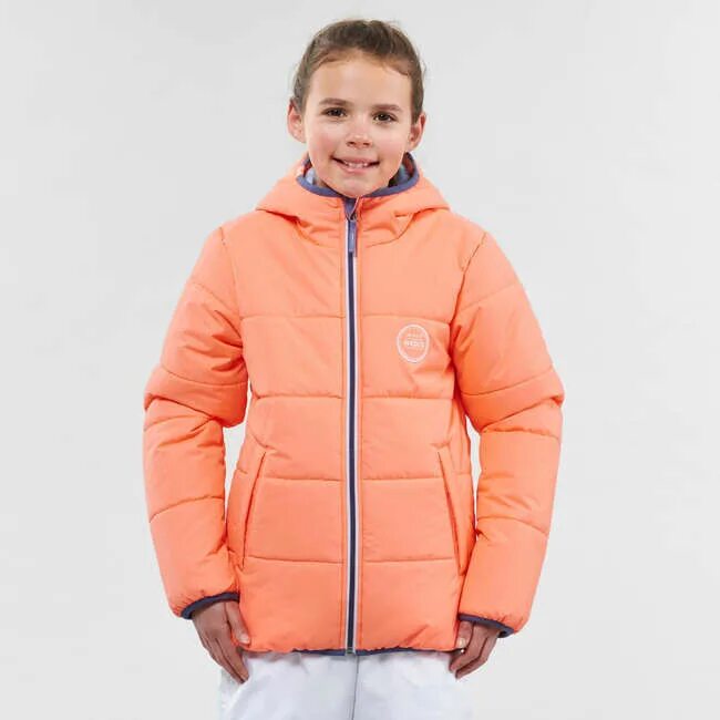 Детские куртки двухсторонние. Куртка Ski-p 500 дет. 10 Лет (133-142 см), шт. Wedze куртка двухсторонняя красная детская. Куртка Wedze для девочки двухсторонняя розовая.