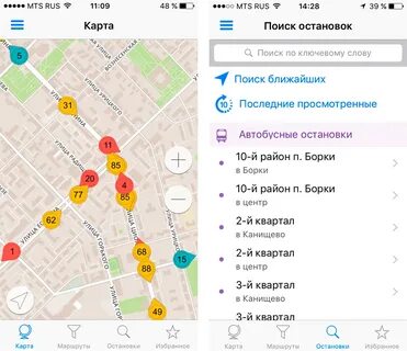 Карта транспорта онлайн в реальном времени