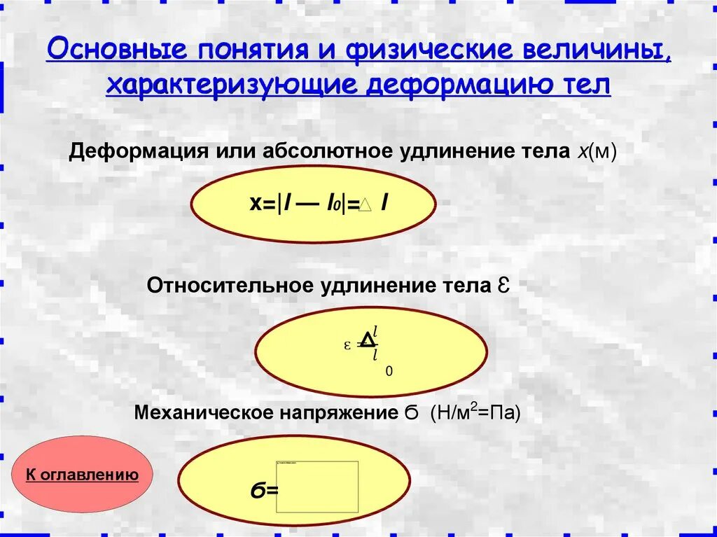 Величина характеризующая электрическое поле 10 букв. Величины характеризующие деформацию. Основные понятия и физические величины. Основные понятия и величины характеризующие деформацию. Величины характеризующие деформацию ОМД.