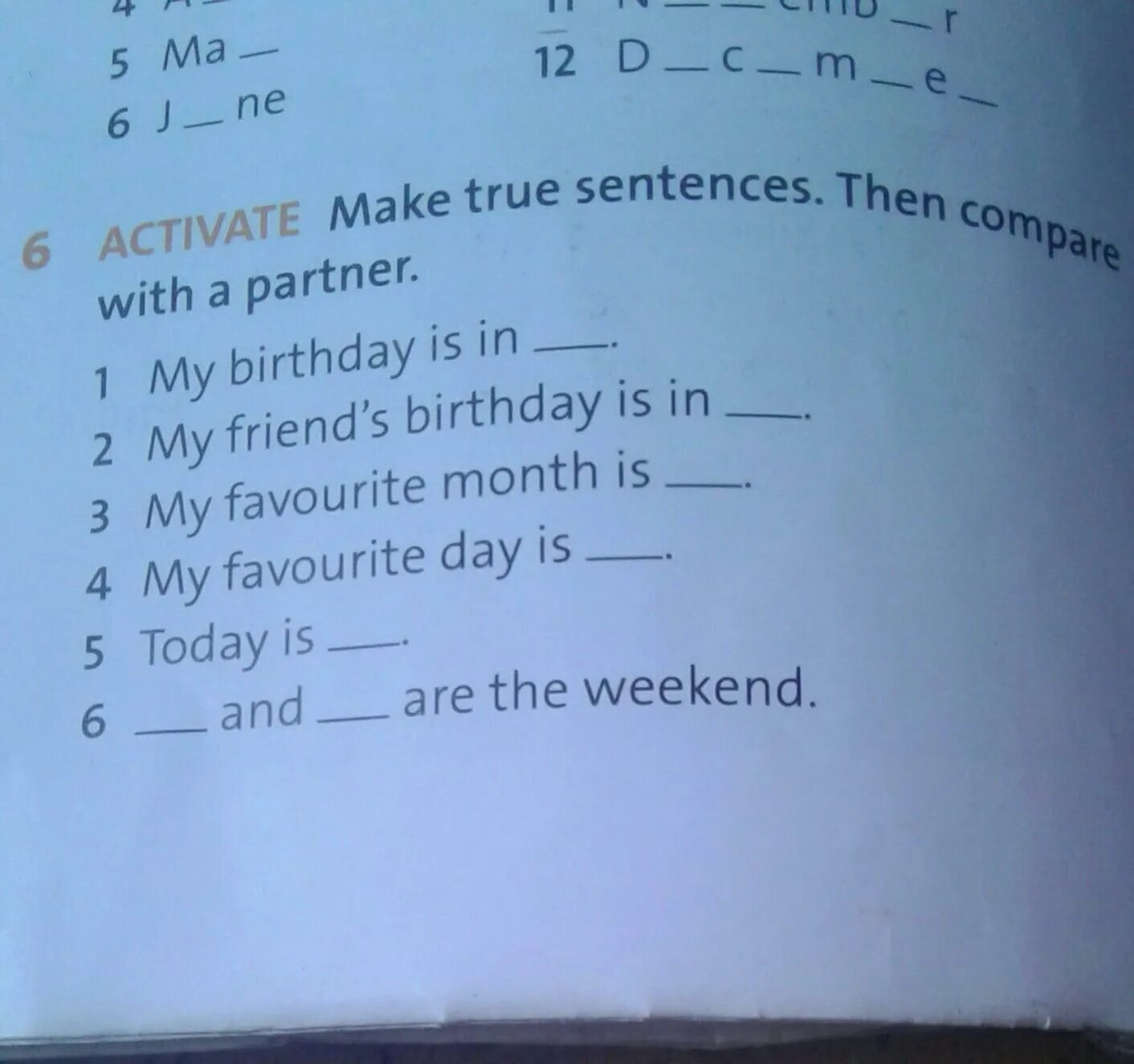 Are these sentences true. Complete the sentences then compare your answers with a partner. Then compare перевод.