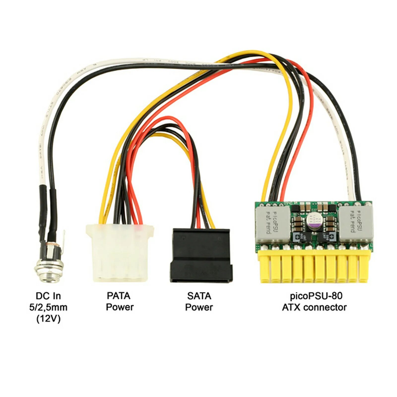 Разъем 12 вольт на блоке питания компьютера. DC ATX PSU 12 V. PICOPSU 160w. ATX 12v 4-Pin-SATA.