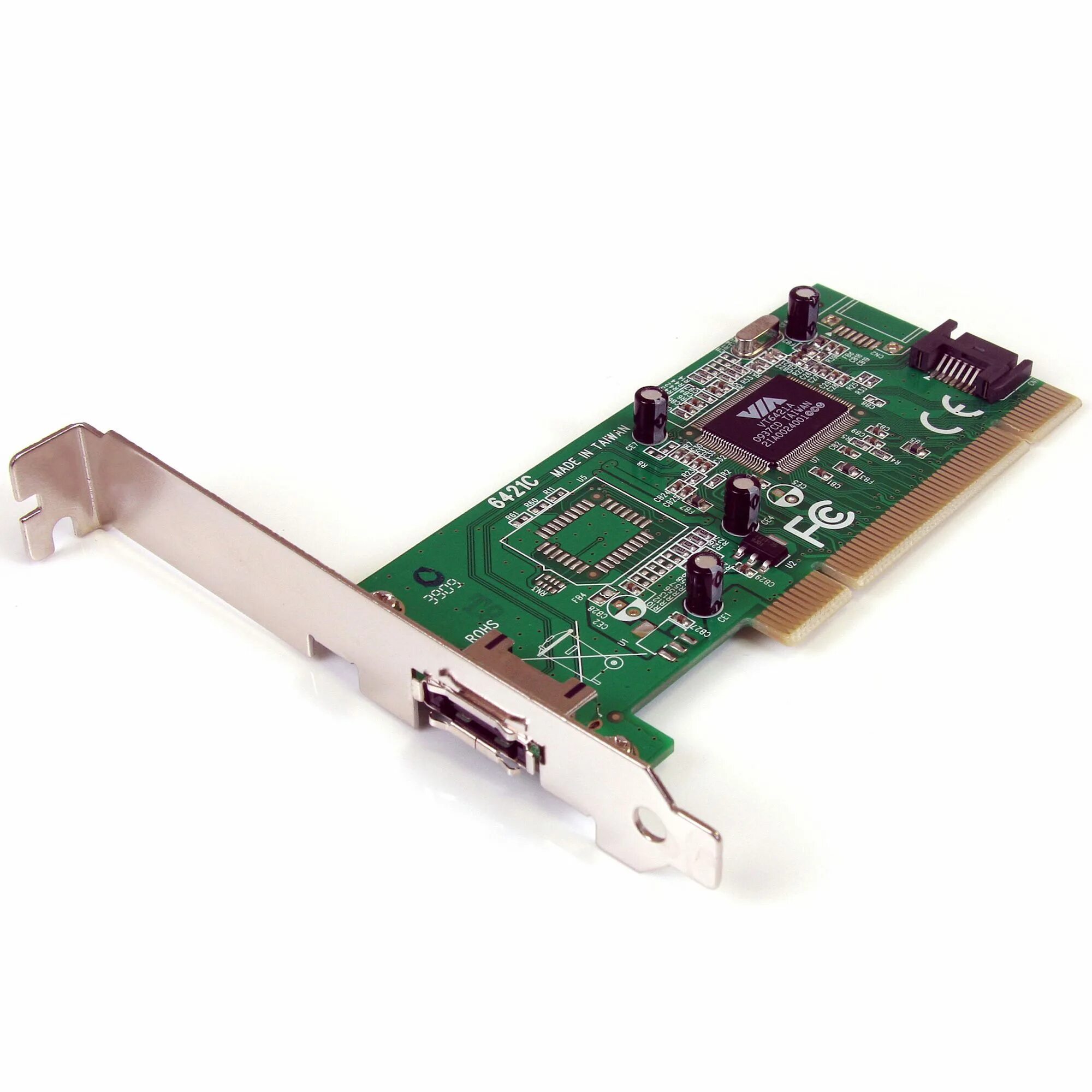 Сетевая карта для 7. Raid-контроллер via vt6421. Плата PCI SATA. Плата расширения PCI SATA. Внешний SATA контроллер.