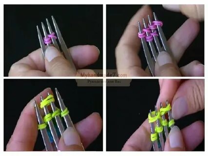 Легкое плетение из резинок для начинающих