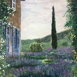 Cypress and lavender