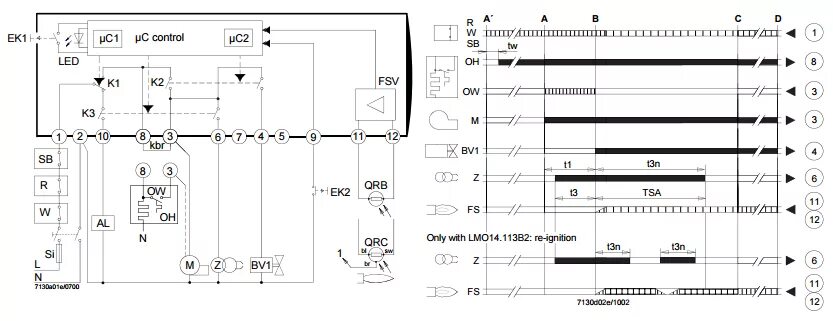Контроллер горения rmg m88 схема подключения RMG88.62C2 / LMO88.620C2RL арт.3013073 Топочный автомат SIEMENS цена, купить