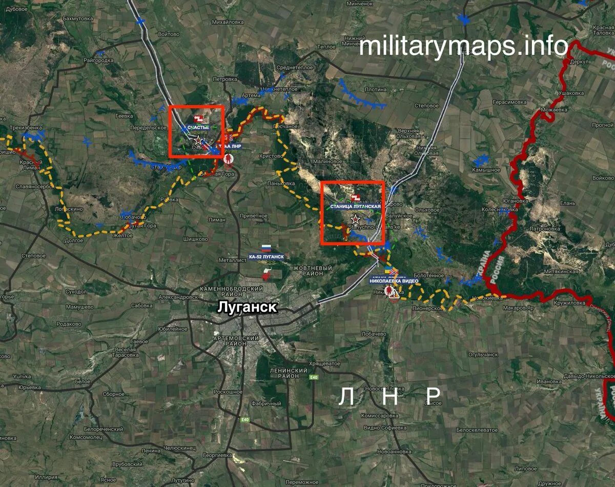 Станица луганская луганская область. Станица Луганская на карте Луганской области. Станица Луганская на карте ЛНР. Militarymaps Украина 2022. Город счастье Луганская область на карте.