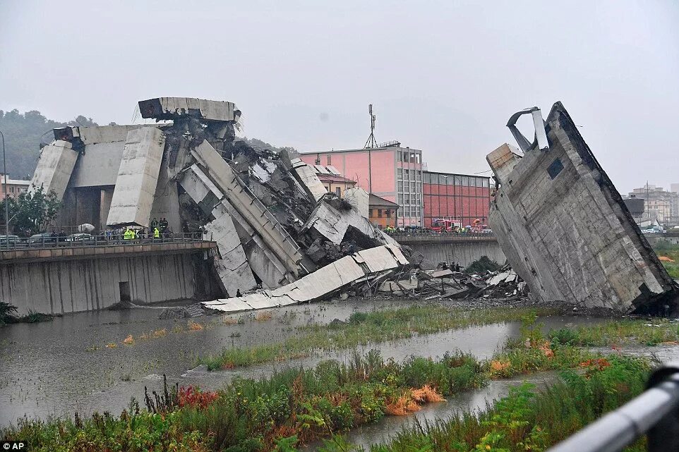 Bridge destroyed