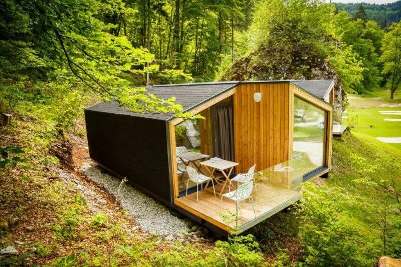 Модульный дом Тини Хаус. Модульный мини-дом/tiny House. Каркасный Тини Хаус. Каркасник tiny House. Недорогой кемпинг