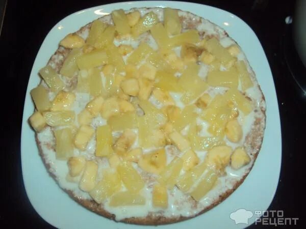 панчо с консервированными персиками