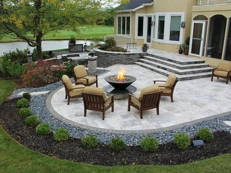 VizDecor Modern Landscape Design For Small Spaces Complete With Small Lawn 57da0