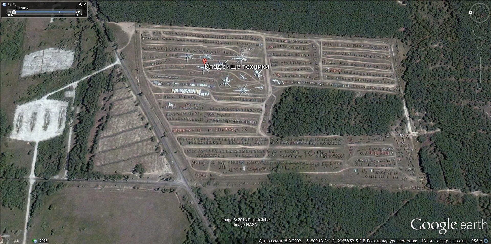 Карта кладбища техники. Кладбище техники Чернобыль на карте.