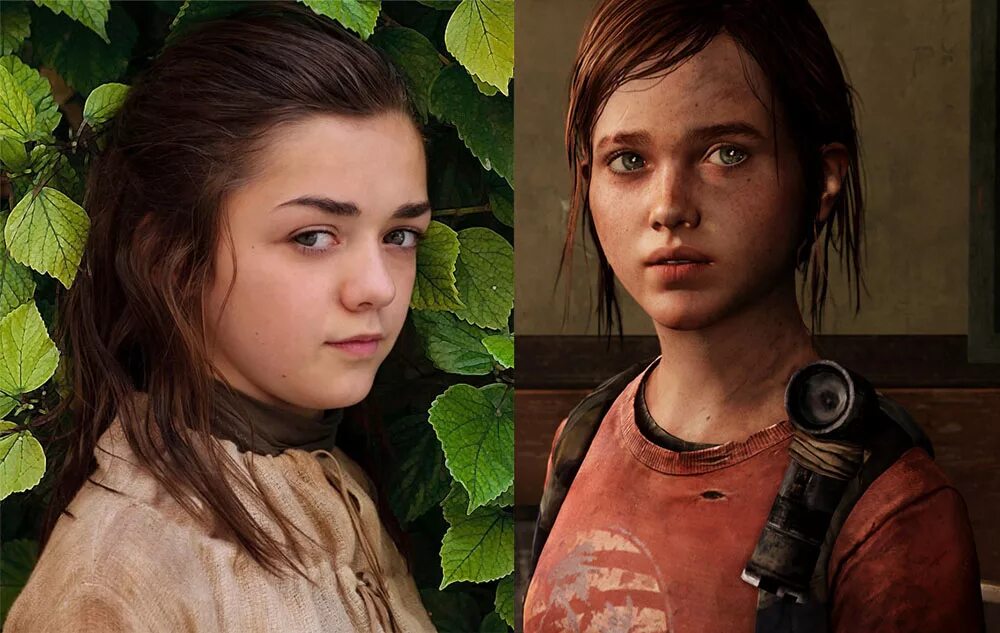 Арья Старк Элли. Мэйси Уильямс Элли the last of us.