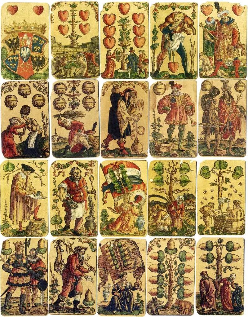 Первые игры в карты. Старинные итальянские колоды Таро. Старинная английская колода игральные карты. Самые первые игральные карты в мире. Колода средневековых карт.