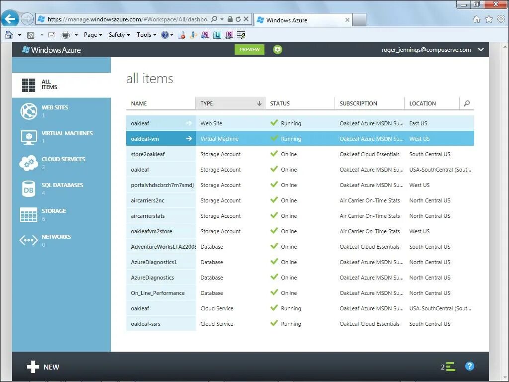 Azure portal