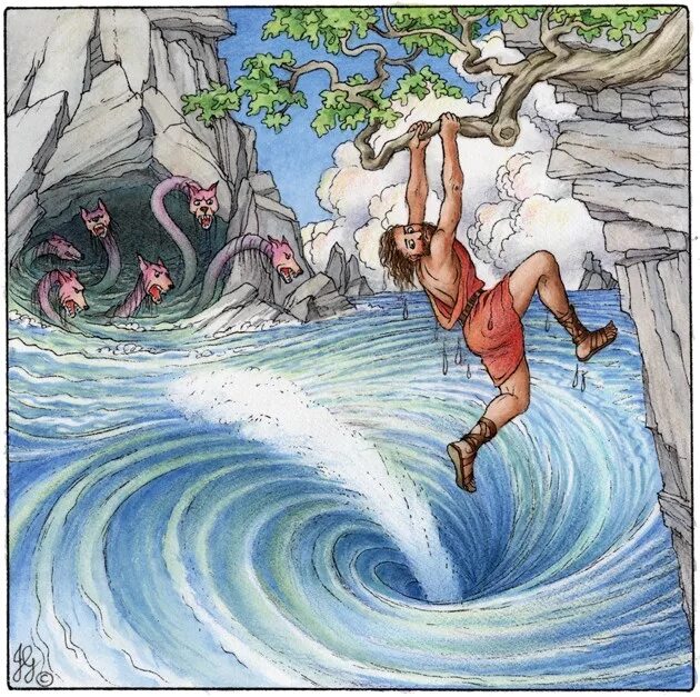 Аргонавты и симплегады. «орфей и эвридика ». Миф между. Сцилла и харибда. Харибда мифология.