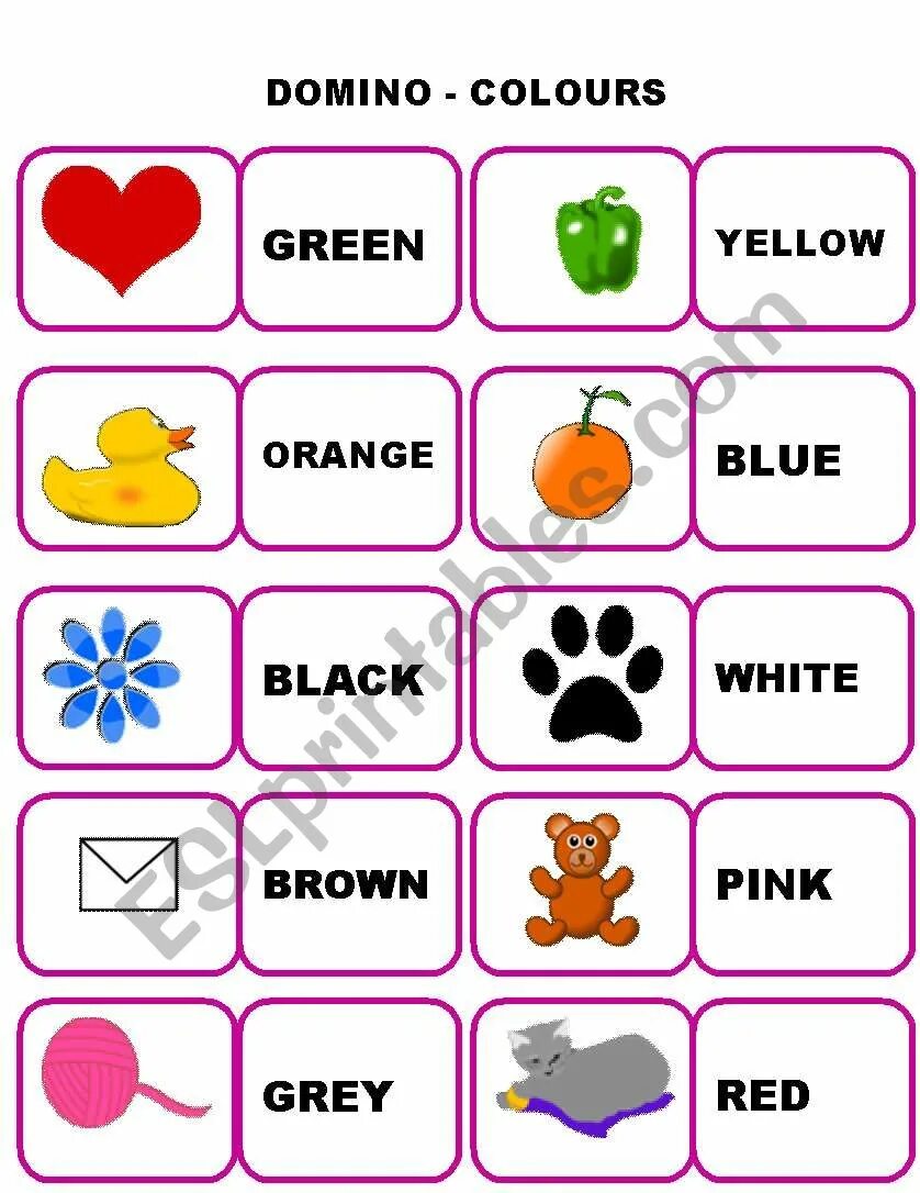 Игра домино английский. Домино на английском языке для детей. Домино цвета на английском. Цвета на английском. Домино на английском игра.