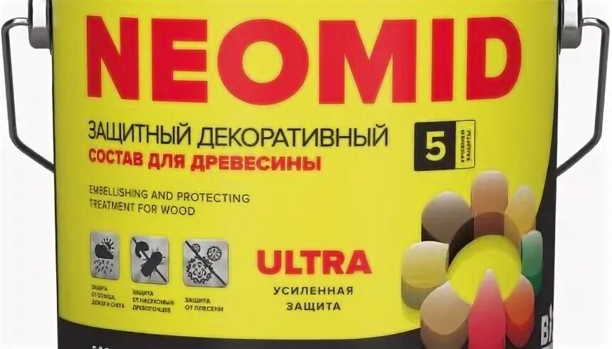 Краска для древесины neomid