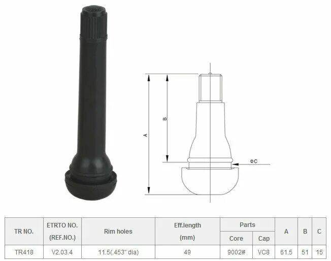 вентили для бескамерных шин чертеж. Tr413 вентиль бескамерной шины. диаметр отверстия под сосок. вентиль металлический 132мм 14115 tech. диаметр отверстия под ниппель бескамерной шины.