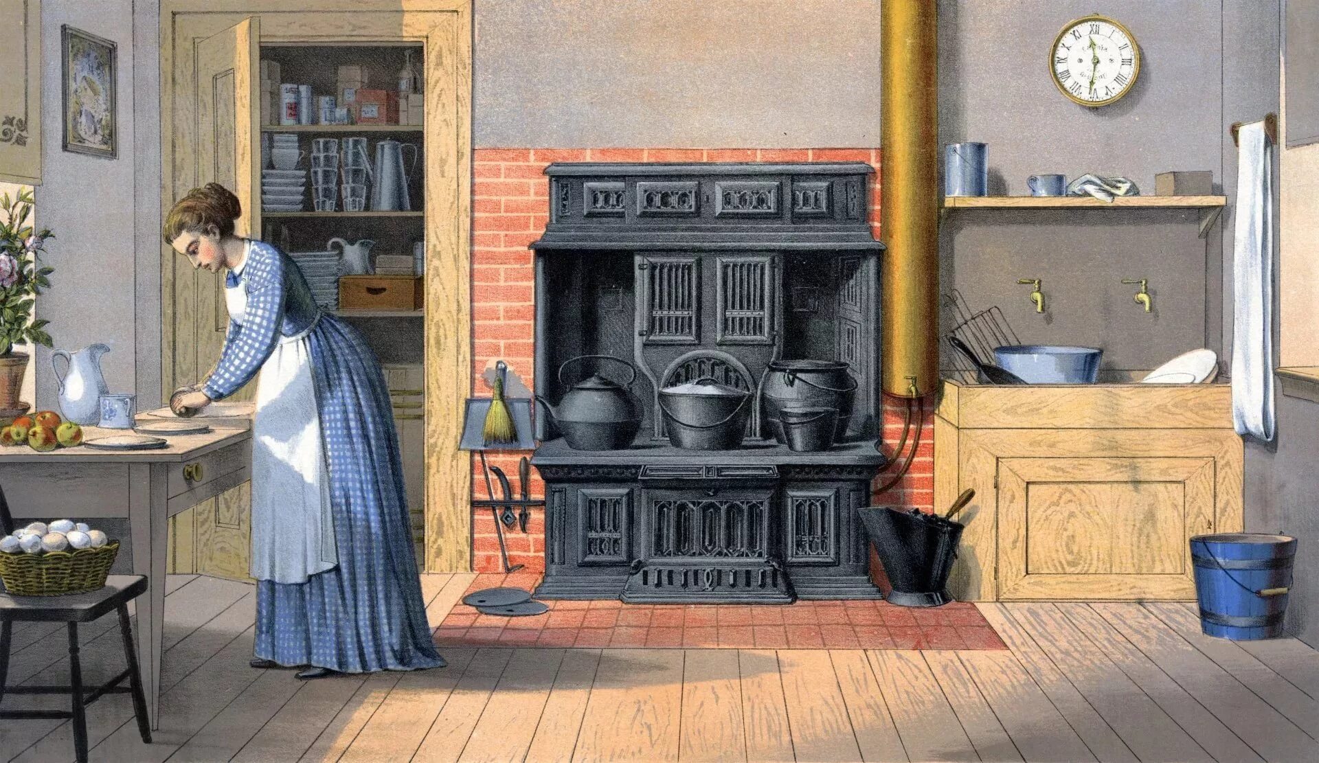 Первый домашний 18. Викторианская кухня 19 век. Кухня Англия 19 век. Викторианская кухня Англия 19 века. Кухня в усадьбе 19 века.