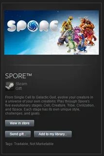 Spore стим