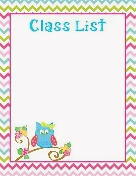 The class list. The class list