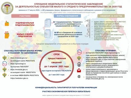 Статистическое наблюдение малое предпринимательство