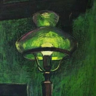 Зеленая лампа джон