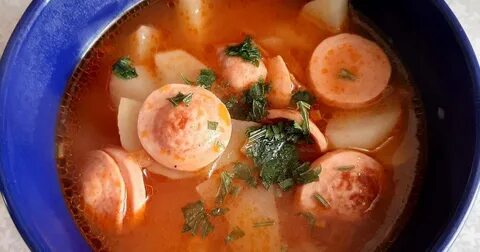 Рецепт супа с сосисками