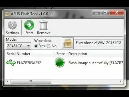Intel flash image tool
